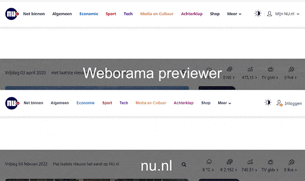 NU.nl takeover - menu issue - weboramapreviewervsnu 1